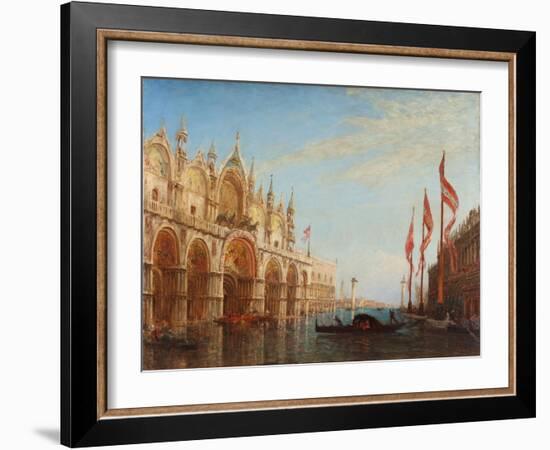 Venise, la place Saint-Marc, inondation-Félix Ziem-Framed Giclee Print