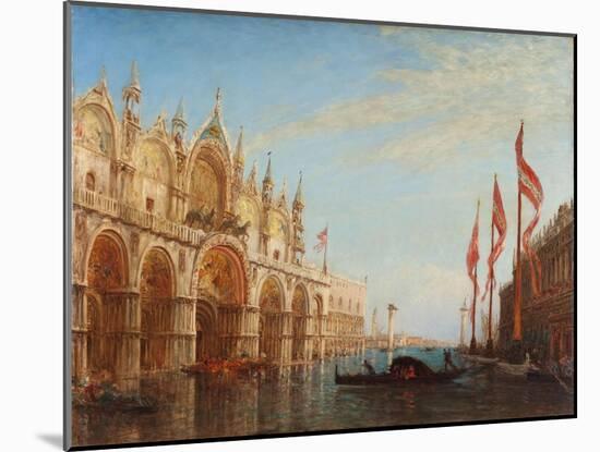 Venise, la place Saint-Marc, inondation-Félix Ziem-Mounted Giclee Print