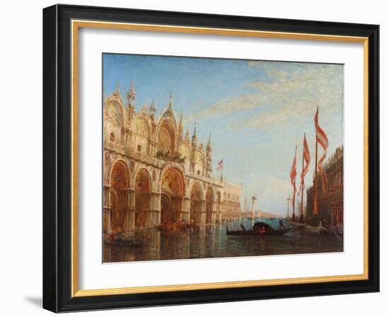 Venise, la place Saint-Marc, inondation-Félix Ziem-Framed Giclee Print