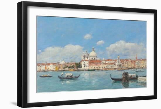 Venise, la Salute, la Douane et le Debut du Grand Canal-Eugene Boudin-Framed Premium Giclee Print