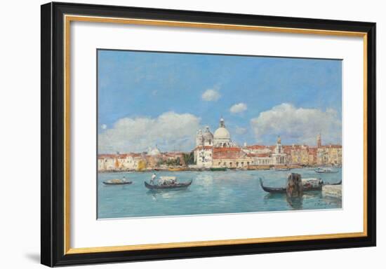 Venise, la Salute, la Douane et le Debut du Grand Canal-Eugene Boudin-Framed Premium Giclee Print