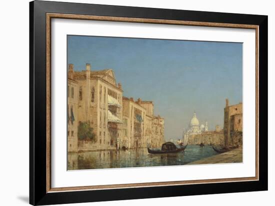 Venise, le Grand Canal, près de Santa Maria della Salute-Félix Ziem-Framed Giclee Print