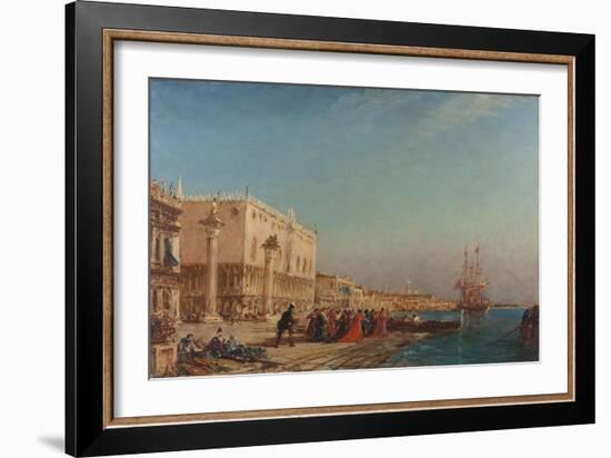 Venise, le palais des Doges-Felix Ziem-Framed Giclee Print