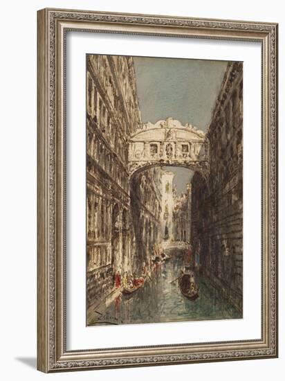 Venise, le pont des Soupirs-Félix Ziem-Framed Giclee Print