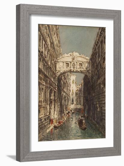 Venise, le pont des Soupirs-Félix Ziem-Framed Giclee Print