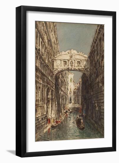 Venise, le pont des Soupirs-Félix Ziem-Framed Giclee Print