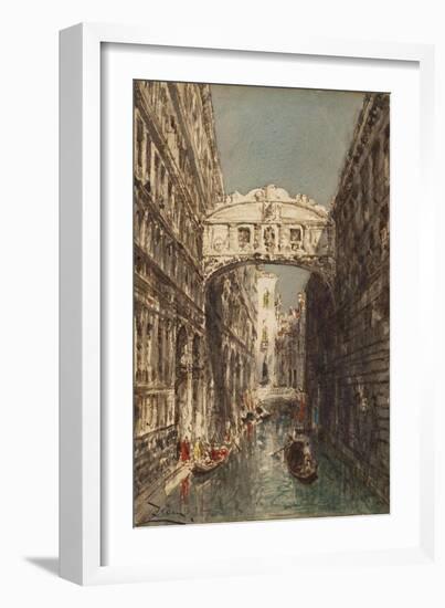 Venise, le pont des Soupirs-Félix Ziem-Framed Giclee Print