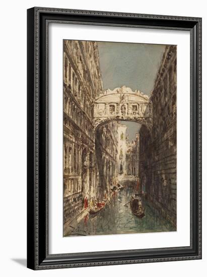 Venise, le pont des Soupirs-Félix Ziem-Framed Giclee Print