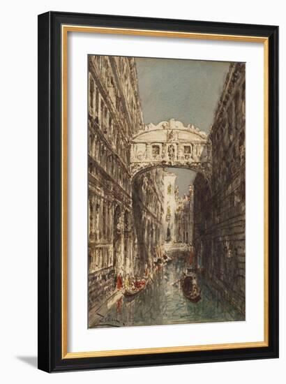 Venise, le pont des Soupirs-Félix Ziem-Framed Giclee Print