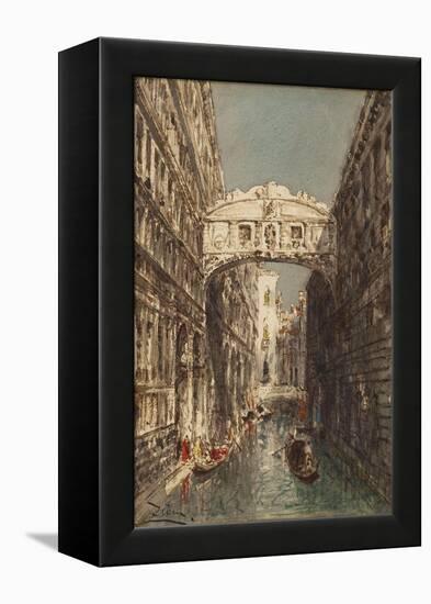 Venise, le pont des Soupirs-Félix Ziem-Framed Premier Image Canvas