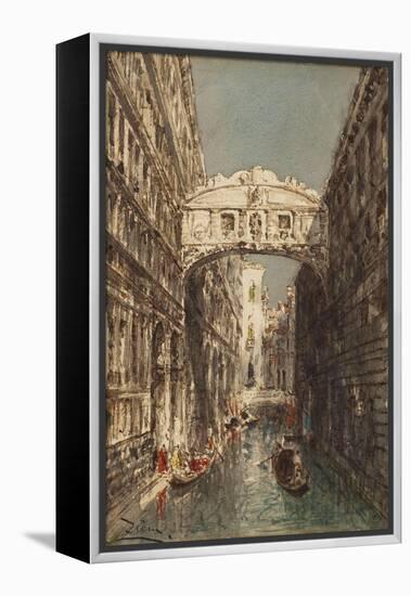 Venise, le pont des Soupirs-Félix Ziem-Framed Premier Image Canvas