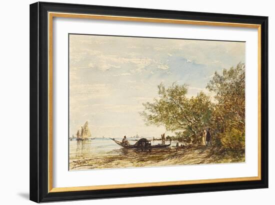 Venise, Mazorbo-Félix Ziem-Framed Giclee Print