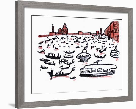 Venise-André François-Framed Serigraph