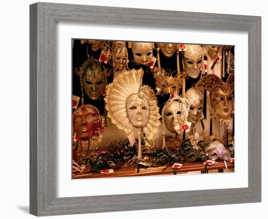 Venitian Masks, Venice-Igor Maloratsky-Framed Art Print