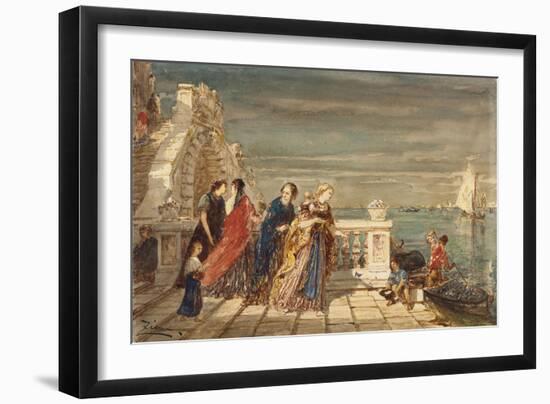 Vénitiennes-Félix Ziem-Framed Giclee Print