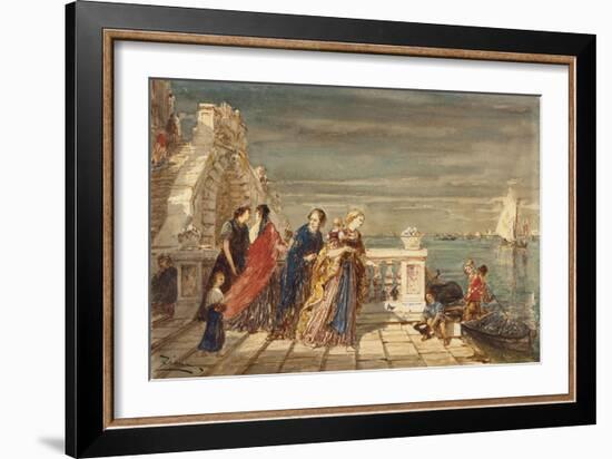 Vénitiennes-Félix Ziem-Framed Giclee Print