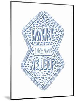 Venn by Pen: Awake, Asleep, Dreams Poster-Satchel & Sage-Mounted Art Print