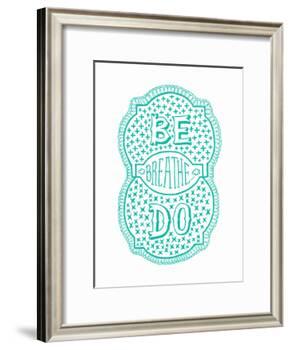 Venn by Pen: Be, Do, Breathe Poster-Satchel & Sage-Framed Art Print