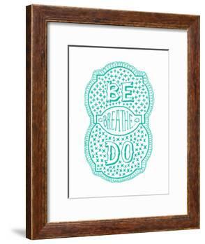 Venn by Pen: Be, Do, Breathe Poster-Satchel & Sage-Framed Art Print