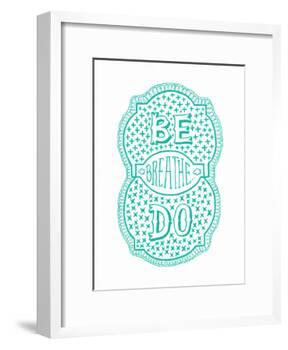 Venn by Pen: Be, Do, Breathe Poster-Satchel & Sage-Framed Art Print