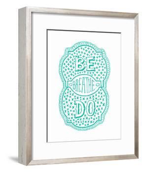 Venn by Pen: Be, Do, Breathe Poster-Satchel & Sage-Framed Art Print