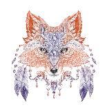 Tattoo, Portrait of A Wild Fox-Vensk-Art Print