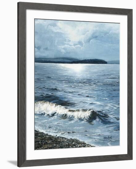 Vent chaud d'ouest sur le lac-Sylvia Audet-Framed Art Print