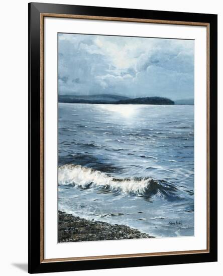 Vent chaud d'ouest sur le lac-Sylvia Audet-Framed Art Print