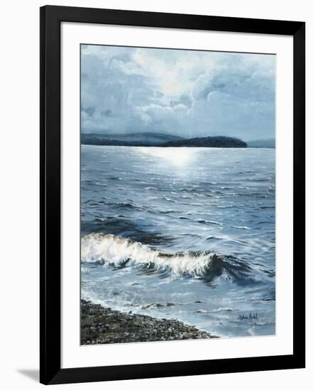 Vent chaud d'ouest sur le lac-Sylvia Audet-Framed Art Print