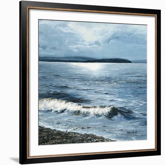 Vent chaud d'ouest sur le lac-Sylvia Audet-Framed Art Print