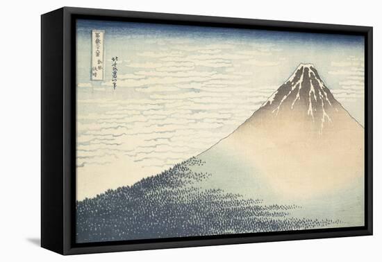 Vent frais par matin clair ou Le Fuji rouge-Katsushika Hokusai-Framed Premier Image Canvas