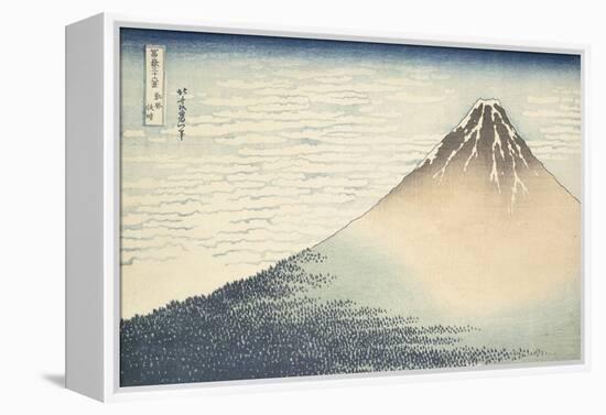 Vent frais par matin clair ou Le Fuji rouge-Katsushika Hokusai-Framed Premier Image Canvas