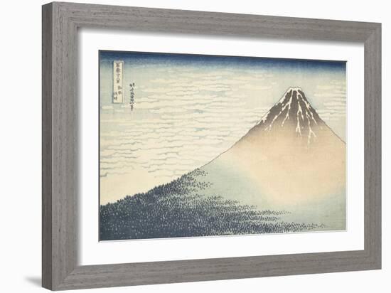 Vent frais par matin clair ou Le Fuji rouge-Katsushika Hokusai-Framed Giclee Print