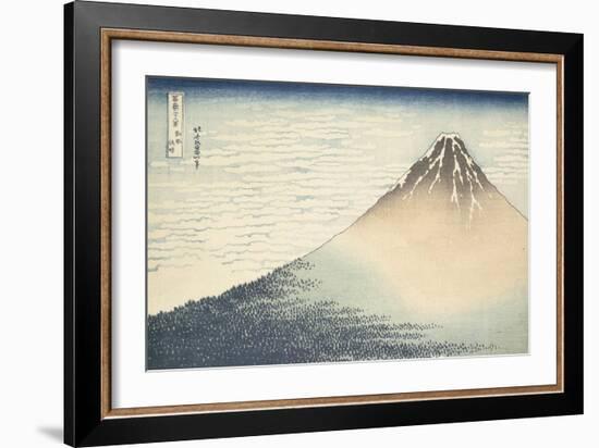 Vent frais par matin clair ou Le Fuji rouge-Katsushika Hokusai-Framed Giclee Print