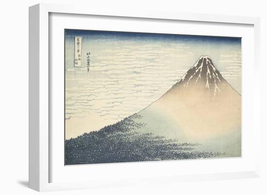 Vent frais par matin clair ou Le Fuji rouge-Katsushika Hokusai-Framed Giclee Print