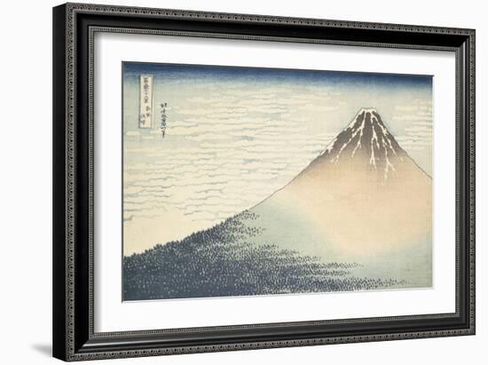 Vent frais par matin clair ou Le Fuji rouge-Katsushika Hokusai-Framed Giclee Print