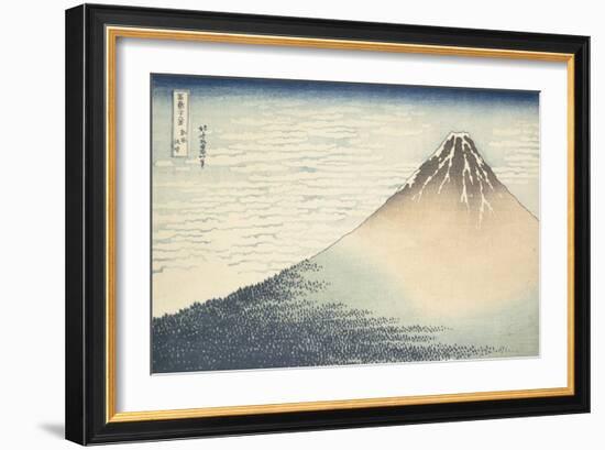Vent frais par matin clair ou Le Fuji rouge-Katsushika Hokusai-Framed Giclee Print