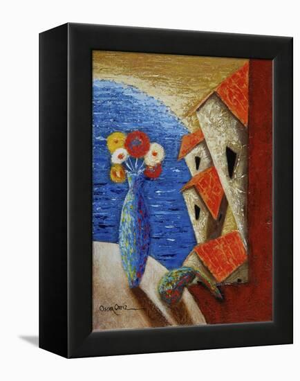 Ventana Al Mar-Oscar Ortiz-Framed Premier Image Canvas