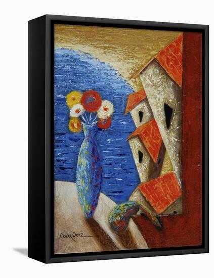 Ventana Al Mar-Oscar Ortiz-Framed Premier Image Canvas