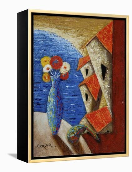 Ventana Al Mar-Oscar Ortiz-Framed Premier Image Canvas