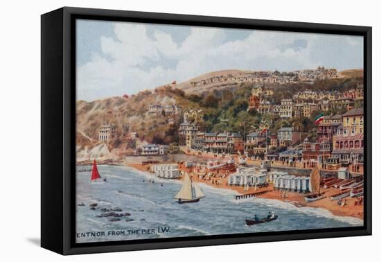 Ventnor from the Pier, Isle of Wight-Alfred Robert Quinton-Framed Premier Image Canvas