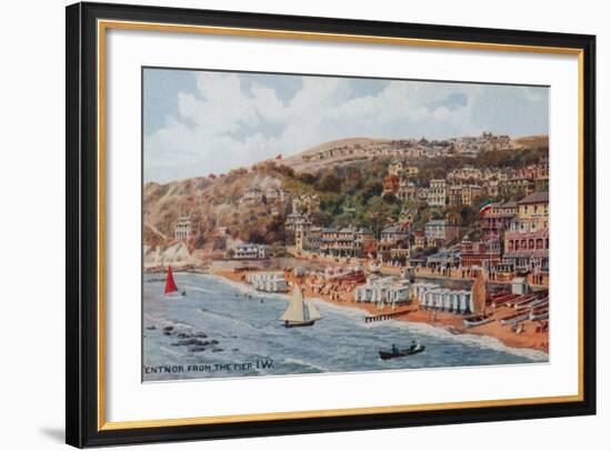 Ventnor from the Pier, Isle of Wight-Alfred Robert Quinton-Framed Giclee Print