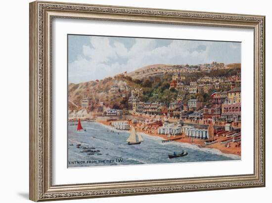 Ventnor from the Pier, Isle of Wight-Alfred Robert Quinton-Framed Giclee Print