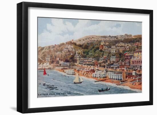 Ventnor from the Pier, Isle of Wight-Alfred Robert Quinton-Framed Giclee Print