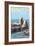 Ventura, California - Sea Lions-Lantern Press-Framed Art Print