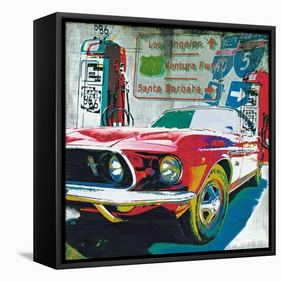 Ventura Freeway-Ray Foster-Framed Stretched Canvas