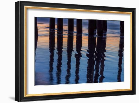 Ventura Pier Reflections I-Lee Peterson-Framed Photo