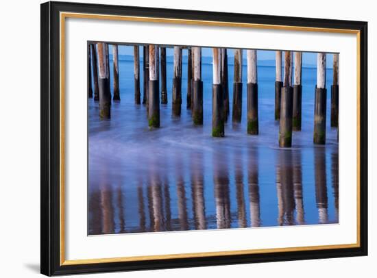 Ventura Pier Reflections II-Lee Peterson-Framed Photo