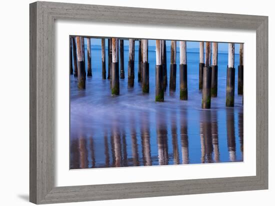 Ventura Pier Reflections II-Lee Peterson-Framed Photo