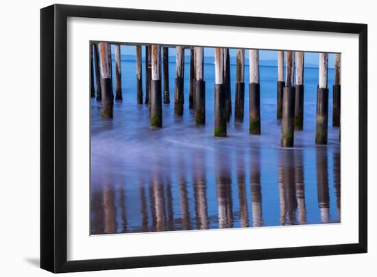 Ventura Pier Reflections II-Lee Peterson-Framed Photo